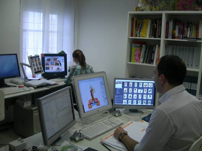 Lo studio dove nascevano le Lamincards, Luciano Costarelli Mabelle Sasso