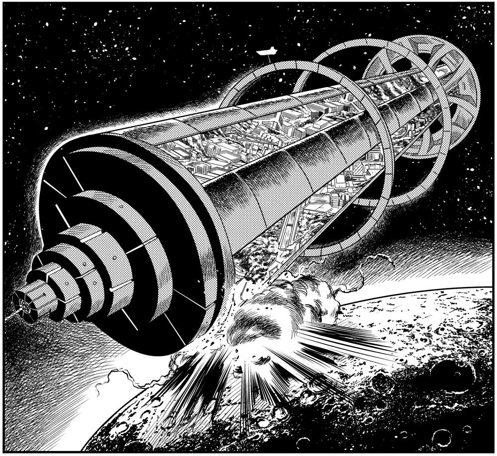 O'Neill Space Station by Luciano Costarelli